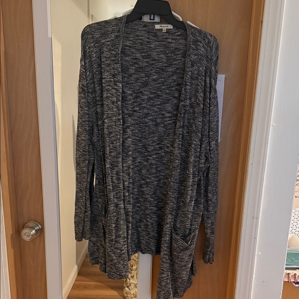 Madewell Charcoal Knit Cardigan